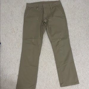 Almost Famous ripped khaki pants